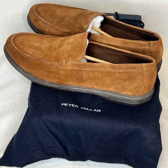 Peter Millar Brown Suede Loafers main image 6